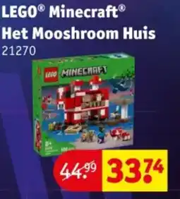 Kruidvat LEGO Minecraft Het Mooshroom Huis 21270 aanbieding