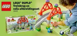 Kruidvat LEGO Duplo Treinbrug en rails uitbreidingsset 10426 aanbieding