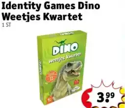 Kruidvat Identity Games Dino Weetjes Kwartet aanbieding