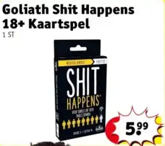 Kruidvat Goliath Shit Happens 18+ Kaartspel aanbieding