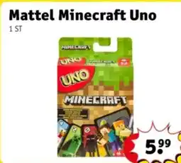 Kruidvat Mattel Minecraft Uno aanbieding