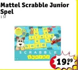 Kruidvat Mattel Scrabble Junior Spel aanbieding