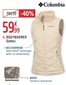Intersport Columbia bodywarmer dames aanbieding
