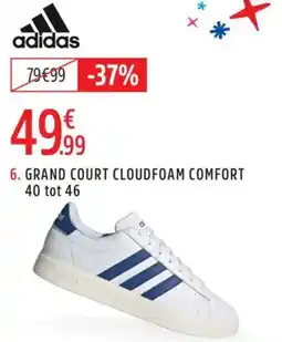 Intersport Adidas grand court cloudfoam comfort 40 tot 46 aanbieding