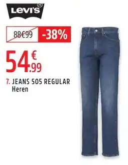 Intersport Levis jeans 505 regular heren aanbieding