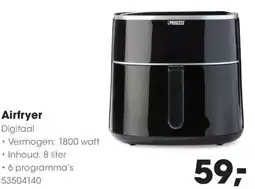 Hanos Princess airfryer digitaal aanbieding