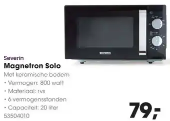 Hanos Severin Magnetron Solo aanbieding