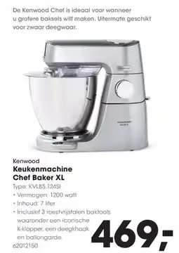 Hanos Kenwood Keukenmachine Chef Baker XL aanbieding