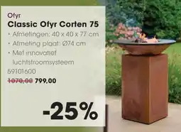 Hanos Ofyr Classic Ofyr Corten 75 aanbieding