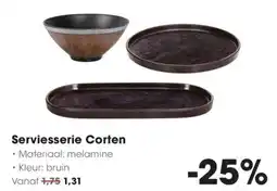 Hanos Serviesserie Corten aanbieding