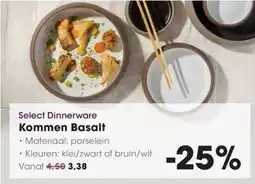 Hanos Select Dinnerware Kommen Basalt aanbieding