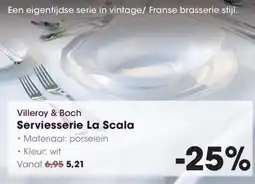 Hanos Villeroy & Boch Serviesserie La Scala aanbieding