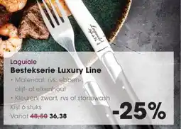 Hanos Laguiole Bestekserie Luxury Line aanbieding