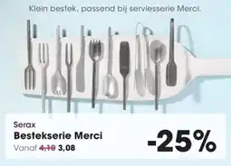 Hanos Serax Bestekserie Merci aanbieding