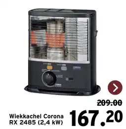 GAMMA Wiekkachel Corona RX 2485 (2,4 kW) aanbieding