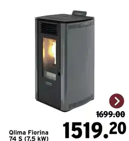 GAMMA Qlima Fiorina 74 S (7,5 kW) aanbieding