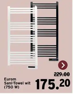 GAMMA Eurom Sani-Towel wit (750 W) aanbieding
