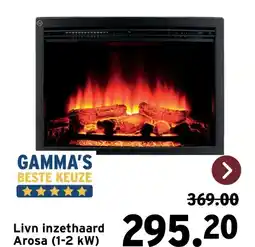 GAMMA Livn inzethaard Arosa (1-2 kW) aanbieding