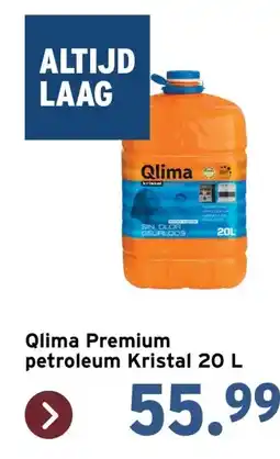 GAMMA Qlima Premium petroleum Kristal 20 L aanbieding