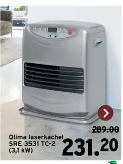 GAMMA Qlima laserkachel SRE 3531 TC-2 (3,1 kW) aanbieding