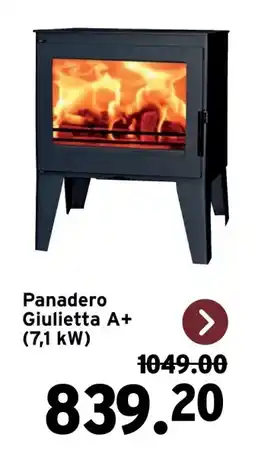 GAMMA Panadero Giulietta A+ (7,1 kW) aanbieding
