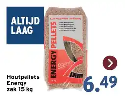 GAMMA Houtpellets Energy zak 15 kg aanbieding