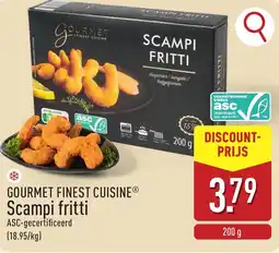 ALDI Gourmet finest cuisine scampi fritti aanbieding
