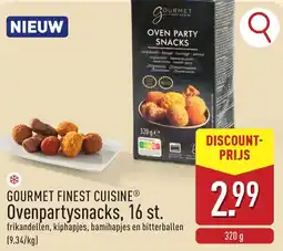 ALDI Gourmet finest cuisine ovenpartysnacks aanbieding