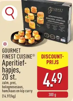ALDI Gourmet finest cuisine aperitiefhapjes aanbieding