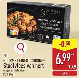 ALDI Gourmet finest cuisine stoofvlees van hert aanbieding