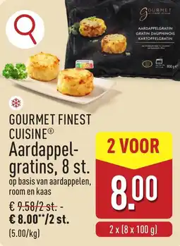 ALDI Gourmet finest cuisine aardappelgratins aanbieding