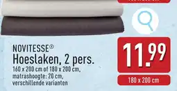 ALDI Novitesse Hoeslaken aanbieding