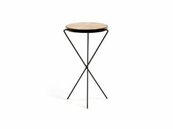Deba Meubelen Bijzettafel AYUMI - Acaciahout/Zwart Hout aanbieding