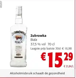 Colruyt Zubrowka aanbieding