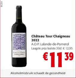 Colruyt Château Tour Chaigneau 2022 aanbieding