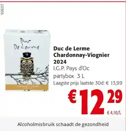 Colruyt Duc de Lerme Chardonnay-Viognier 2024 aanbieding