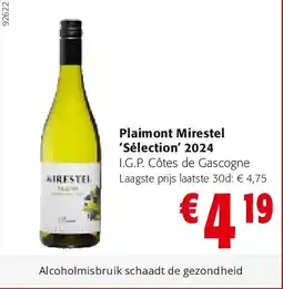 Colruyt Plaimont Mirestel ‘Sélection’ 2024 aanbieding