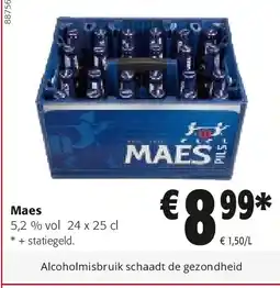 Colruyt Maes 5,2 % vol 24 x 25 cl aanbieding