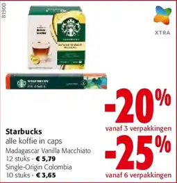 Colruyt Starbucks Madagascar Vanilla Macchiato 12 stuks aanbieding