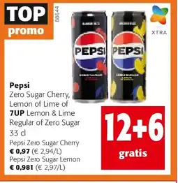 Colruyt Pepsi Zero Sugar Cherry aanbieding