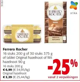 Colruyt Ferrero Rocher Original hazelnoot aanbieding
