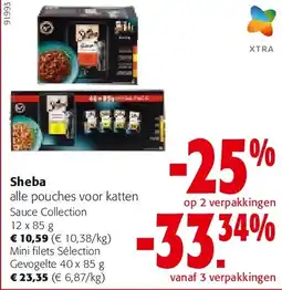 Colruyt Sheba Sauce Collection 12 x 85 g aanbieding