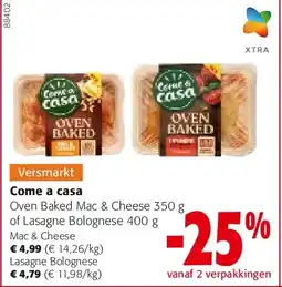 Colruyt Come a casa Mac & Cheese aanbieding
