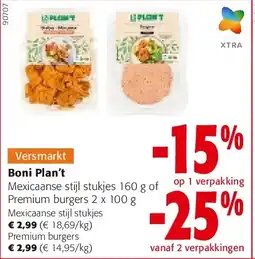 Colruyt Boni Plan’t Mexicaanse stijl stukjes aanbieding