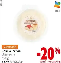 Colruyt Boni Selection cheesecake 350 aanbieding