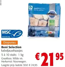 Colruyt Boni Selection kabeljauwhaasjes aanbieding