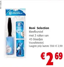 Colruyt Bon i kSelection kleefborstel met 3 rollen aanbieding