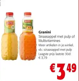 Colruyt Granini Sinaasappel met pulp aanbieding