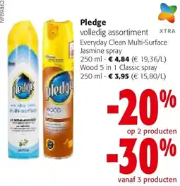 Colruyt Pledge volledig assortiment aanbieding