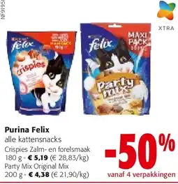 Colruyt Crispies Zalm- en forelsmaak 180 g aanbieding